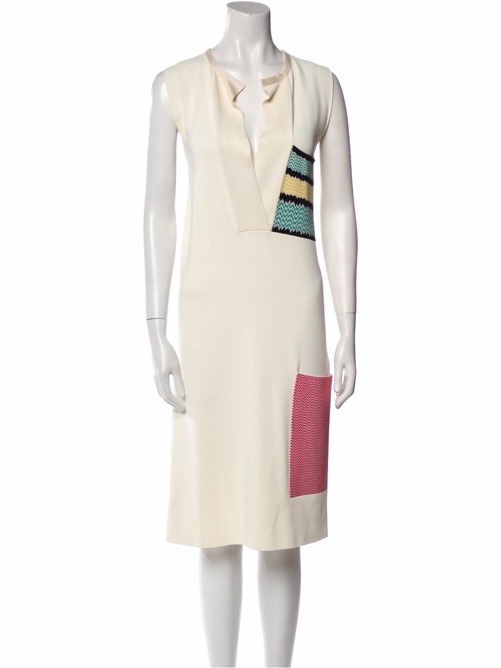 Celine Phoebe Philo ‘15 Resort Silk Tunic Dress, multi, stretchy, L, EUC